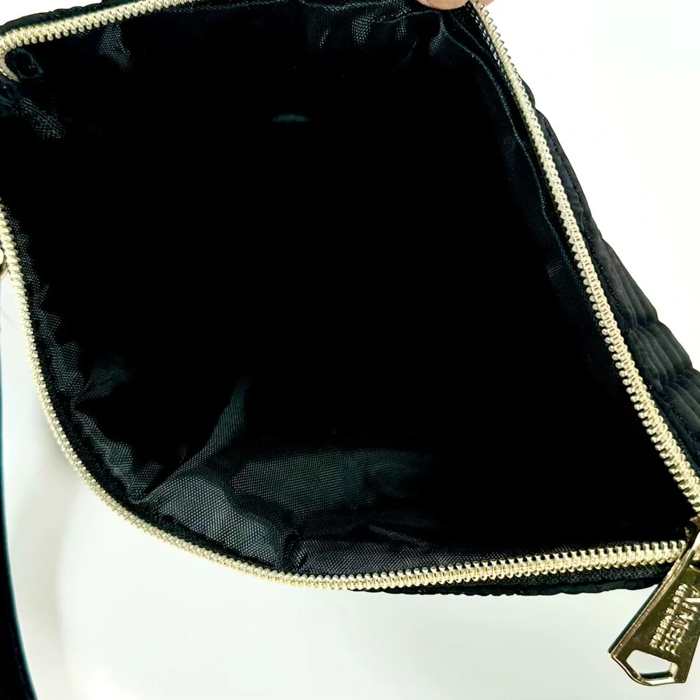Aimee Kestenberg cosmetic,amenity quilted Black bag